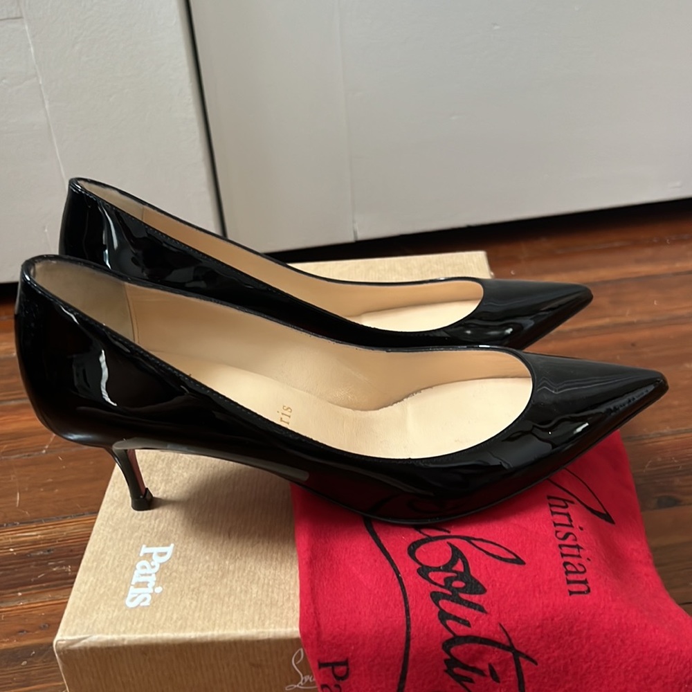 Christian Louboutin Pigalle Follies 55 - patent leather kid heels - Picture 2 of 5